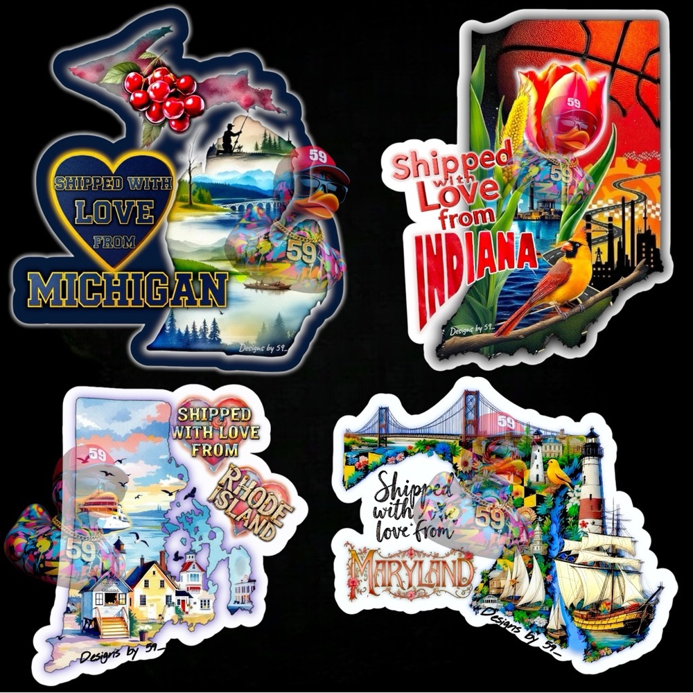 Your State Sticker Pack of 40! - Picture 4 of 5